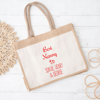 Personalised 'Nanny' Mini Tote Bag, 2 of 2