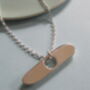 Infinity Sea Porthole Pendant Necklace, thumbnail 1 of 3