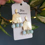 'Titans Theia' Amazonite And Ethical Brass Earrings, thumbnail 1 of 3