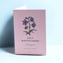 July Birth Flower Larkspur Card, thumbnail 1 of 2