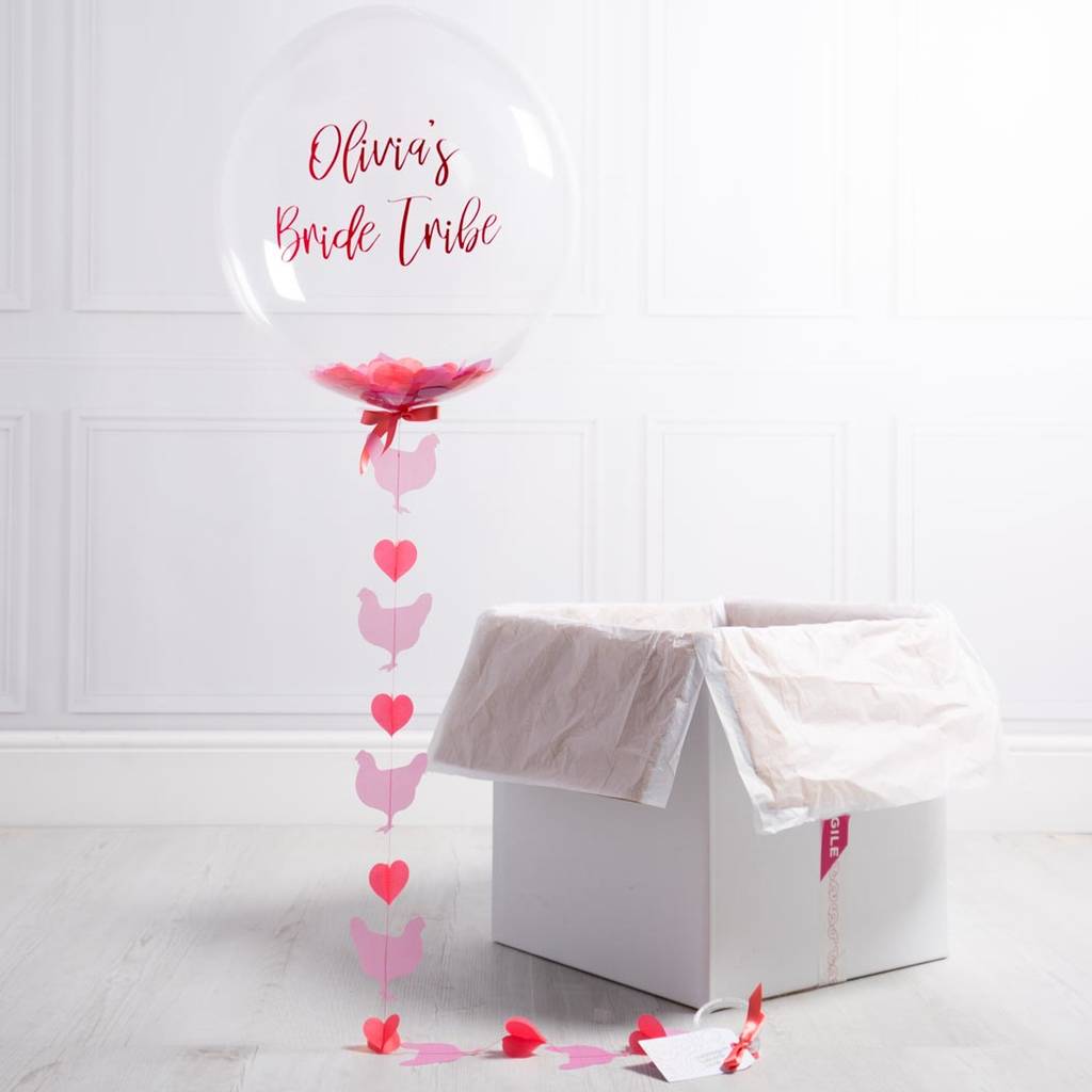 Personalised Hen Party Bubble Balloon By Bubblegum Balloons