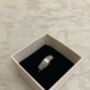 Luxury Stainless Steel Silver Zirconia Encrusted Ring, thumbnail 2 of 4