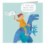 Best Dad Dinosaur Card, thumbnail 2 of 4