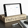 Personalised Single Oak Office Desk Tablet Holder, thumbnail 1 of 7