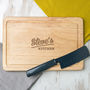Personalised 'His Kitchen' Slate Cheese Board, thumbnail 2 of 4
