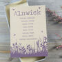 Wildflower Tri Fold Recycled Folded Wedding Invitation, thumbnail 9 of 10