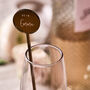 Engraved Personalised Mirror Bronze Drink Stirrers, thumbnail 2 of 2