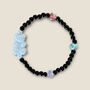 Teddy Bear Charm Beaded Bracelet, thumbnail 2 of 3
