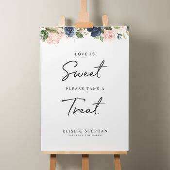 Floral Wedding Cards And Gifts Sign 'Elise', 9 of 9