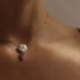Art Deco Pearl Crystal Necklace, thumbnail 2 of 11