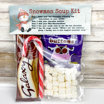 Magical Snowman Soup Kit Christmas Treat, 2 of 6