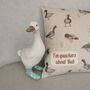 Duck Cushion Personalised Country Cottage Style, thumbnail 7 of 11