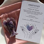 Amethyst Angel Crystal 4cm With Gift Bag, thumbnail 2 of 5