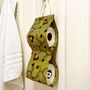 Space Saving Toilet Roll Holder In Yellow Garden Print, thumbnail 3 of 5