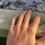 Mens Pinky 8mm Stainless Steel Silver Or Gold Ring, thumbnail 5 of 10
