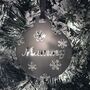 Personalised Name With Snowflakes Christmas Bauble, thumbnail 11 of 12