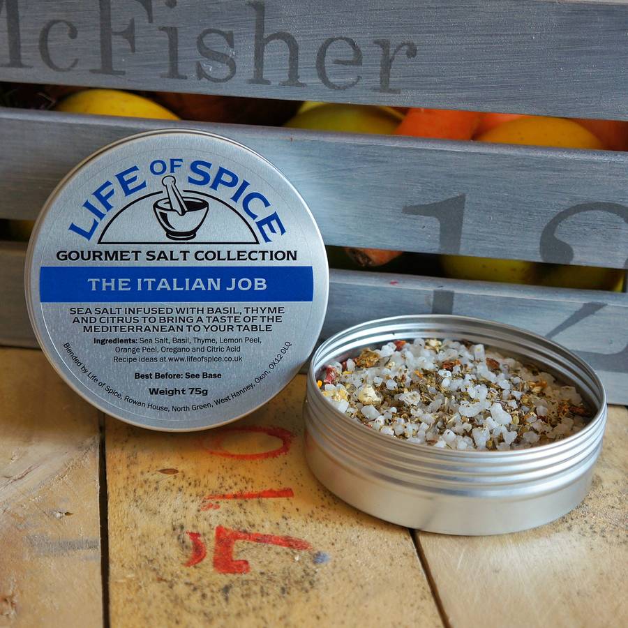 six pack of flavoured sea salts by life of spice