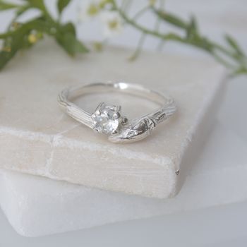 Silver Willow Twig Ring, Silver Engagement Ring By Caroline Brook ...