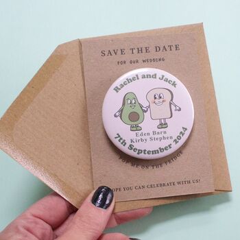 'Perfect Match' Fun Save The Date Magnet, 2 of 4