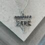 925 Sterling Silver Dragonfly Moon Phases Necklace, thumbnail 4 of 12
