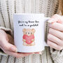 Forever Love Teddy Bear Mug Valentine Gift, thumbnail 3 of 8