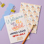 Welcome To The World Personalised New Baby Card, thumbnail 1 of 3
