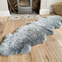 Double Sheepskin Rug In Various Colours, thumbnail 2 of 5