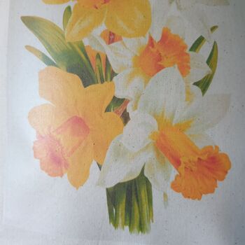 Daffodil Narcissus Print Cotton Tote Bag, 3 of 6