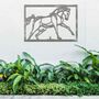 Rusted Metal Horse In Frame Horse Wall Art, thumbnail 5 of 10