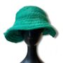 Emerald Faux Fur Bucket Hat, thumbnail 2 of 2