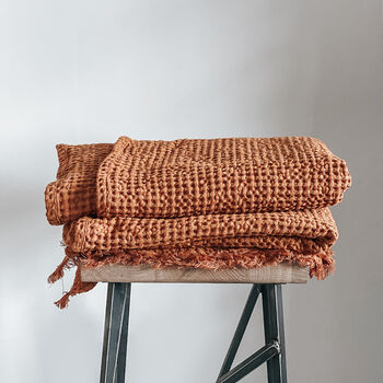 Terracotta Throw Blanket, 3 of 4