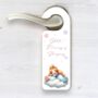 Personalised Princess Sleeping Door Hanger Gift, thumbnail 1 of 3