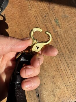 Miller Leather Key Fob With Clip, 4 of 4