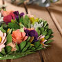 Personalised Garden Flowers Wreath, thumbnail 5 of 5