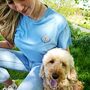 Personalised Dog Lover Organic Varsity T Shirt, thumbnail 2 of 12