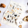 A Z Of Dogs Tea Towel, thumbnail 2 of 4