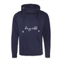 Cowl Neck Navy Day Off Hoodie, thumbnail 6 of 6