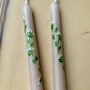 Hand Painted Cow Parsley Floral Candles, thumbnail 3 of 3