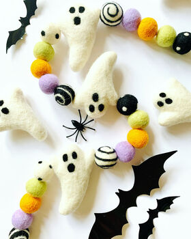 Pastel Halloween Ghost Garland, 2 of 4