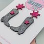 Cowboy Boot Glitter Resin Earrings, thumbnail 11 of 12