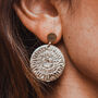 Lion Sun Earrings, thumbnail 4 of 6