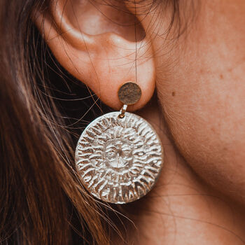 Lion Sun Earrings, 4 of 6
