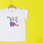 'Girls Like Dinosaurs Too' Personalised T Shirt, thumbnail 10 of 12