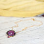Ruby And Diamond Pave Necklace, thumbnail 3 of 10