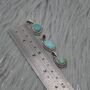 Turquoise Pendant: Sterling Silver, December Birthstone, thumbnail 3 of 7