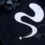 Tiny Smiling Manta Ray Pendant Necklace, thumbnail 6 of 12