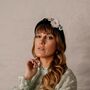 Black Embellished Padded Headband 'Apo', thumbnail 3 of 6