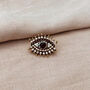 Small Evil Eye Crystal Brooch, thumbnail 1 of 5