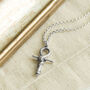 Sterling Silver Egyptian Ankh Serpent Necklace, thumbnail 1 of 3