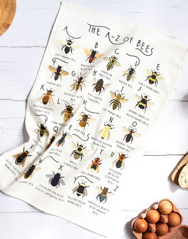 A Z Of Bees Tea Towel, 4 of 4